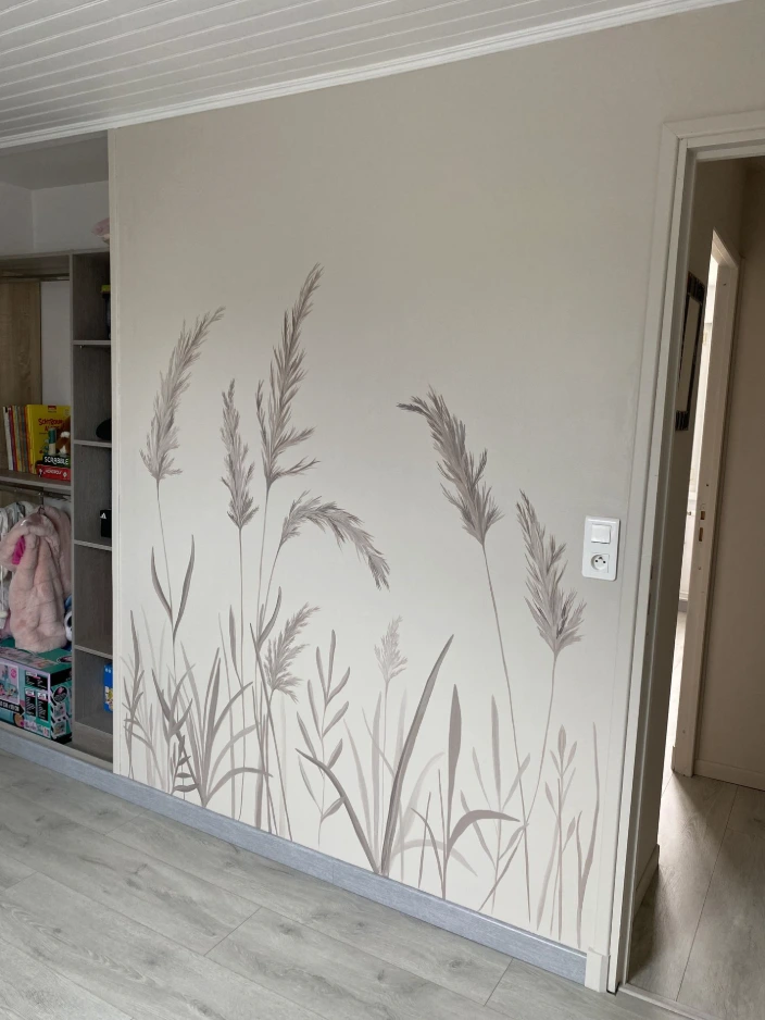 Fresque murale claire trescarte